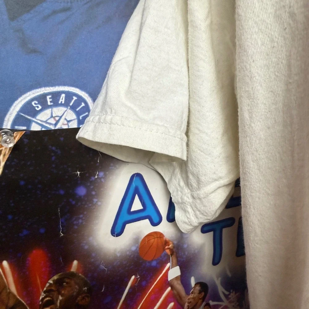 New York Mets Neil Walker Jose Reyes Retro Baseball‎ Caricature T Shirt MLB XL